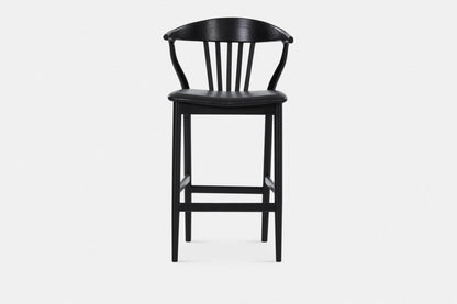 Nordic - Tabouret en chêne et tissu naturel