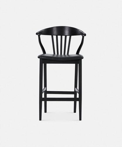 Nordic - Tabouret en chêne et tissu naturel