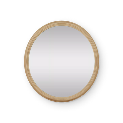 Molina - Round Mirror with Oak Frame