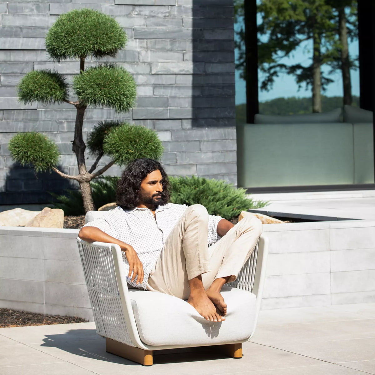 Pasta - Fauteuil extérieur en corde