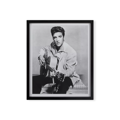 Elvis Presley on guitar - Print