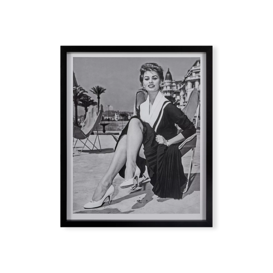 Sophia Loren at Cannes - Print