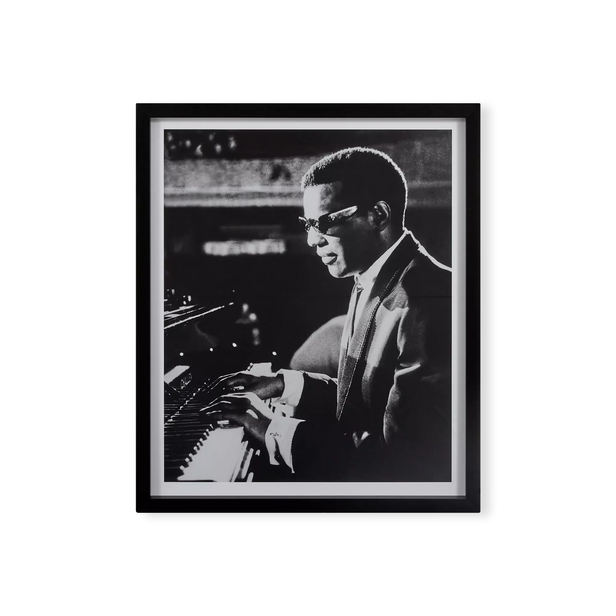 Ray Charles at the piano - Print