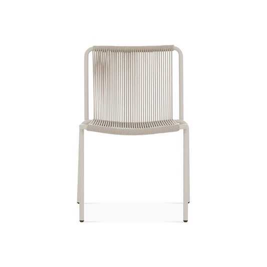 Highway - Chaise sans bras extérieure en aluminium
