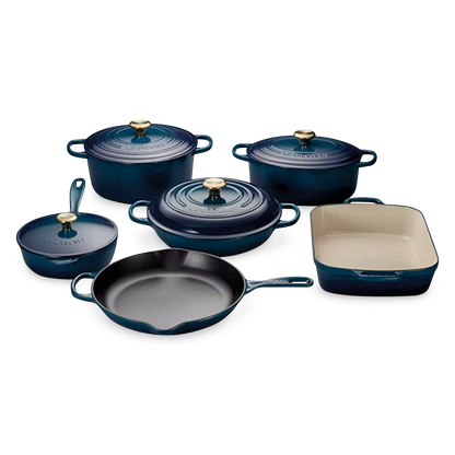 Set of 10 pieces by Le Creuset