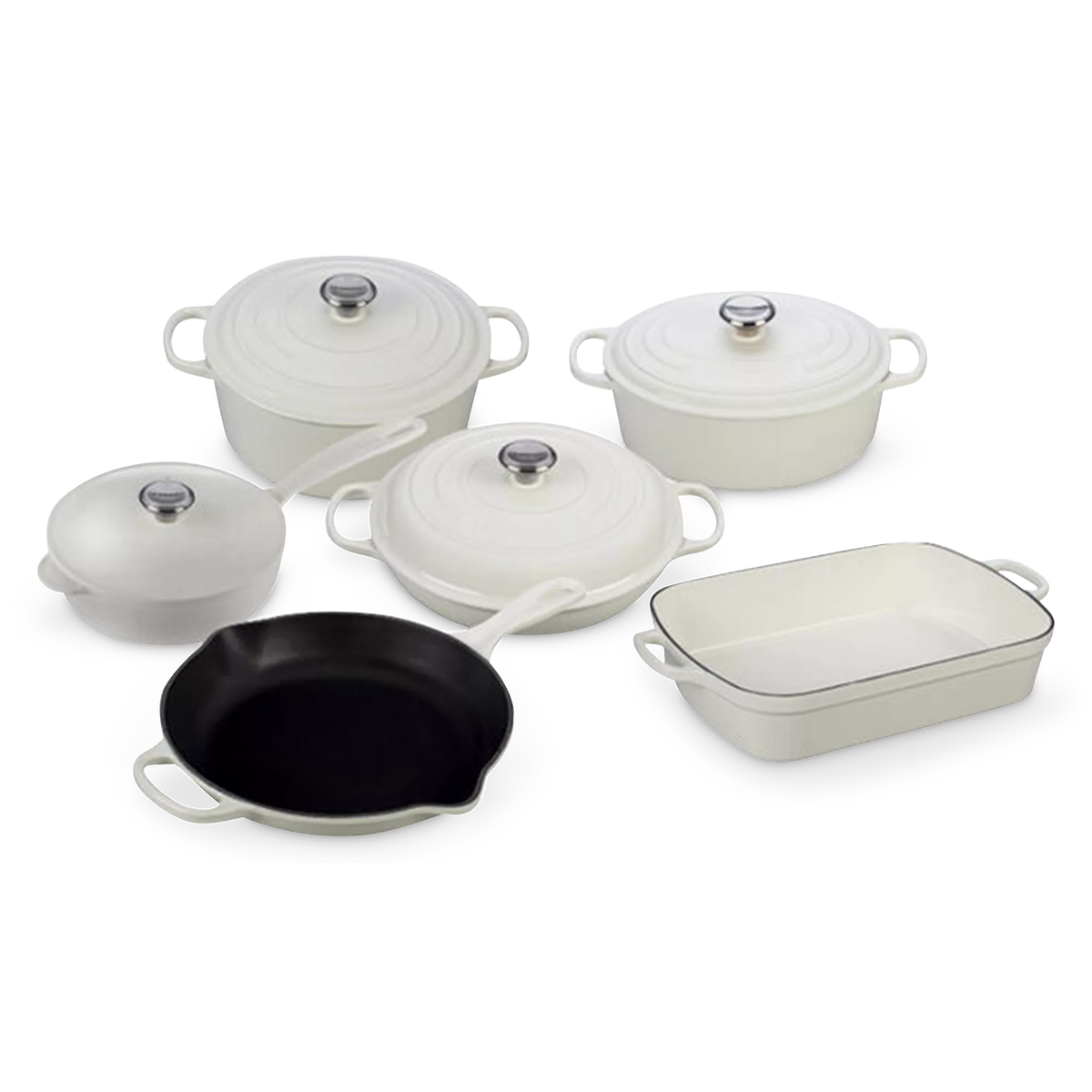 Set of 10 pieces by Le Creuset