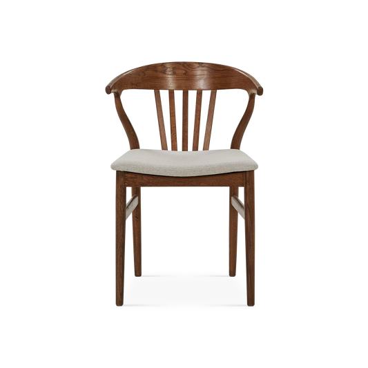 Nordic - Oak and Natural Fabric Chair