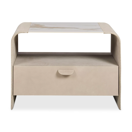 Zen - Leather Nightstand