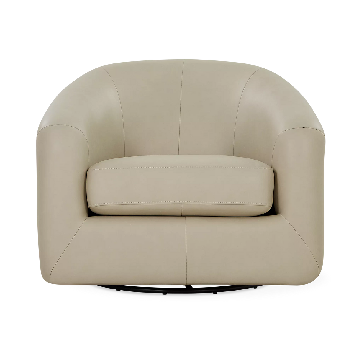 Aksel - Leather Swivel Armchair