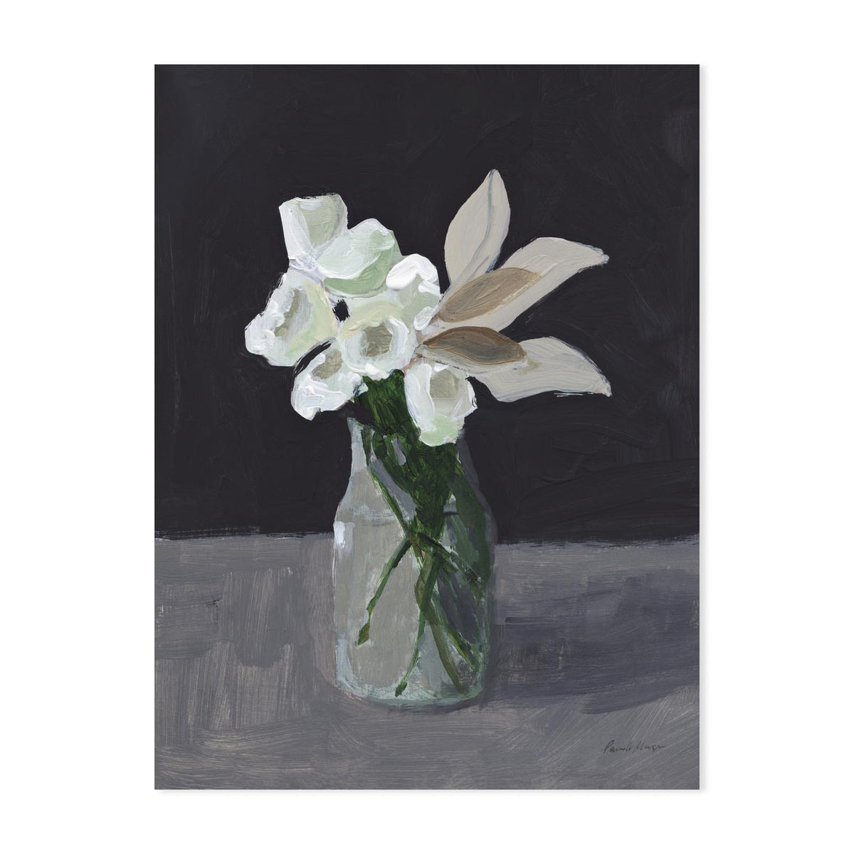 White Blooms Print