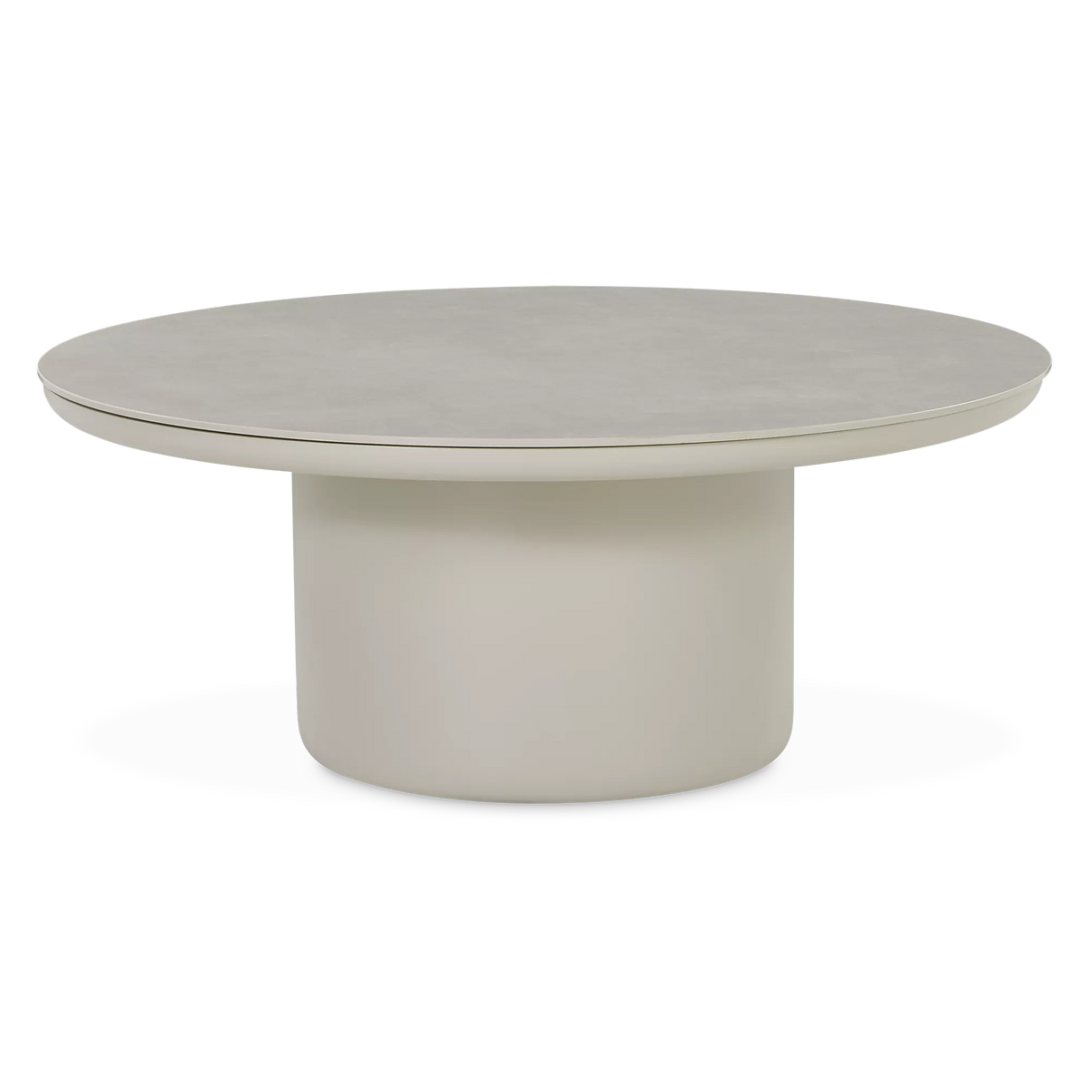 Stone Pedestal - Outdoor Ceramic Coffee Table