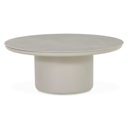 Stone Pedestal - Outdoor Ceramic Coffee Table