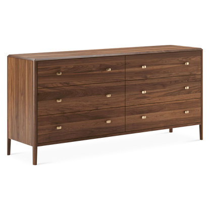 Luna - Commode en bois de noyer fumé par Mobican