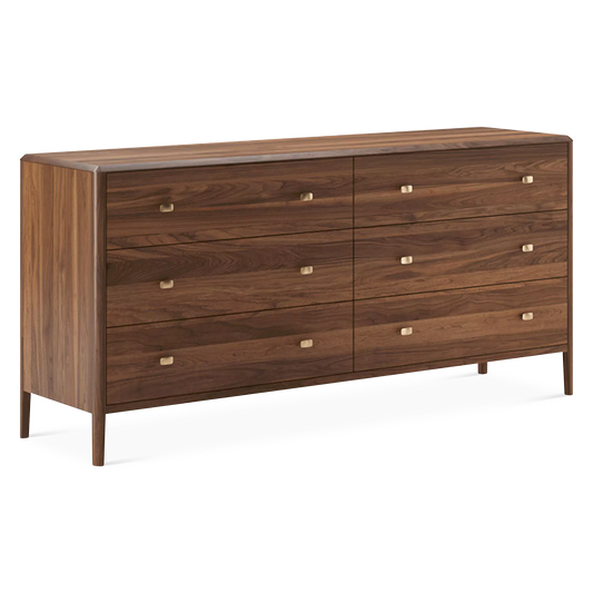 Luna - Commode en bois de noyer fumé par Mobican