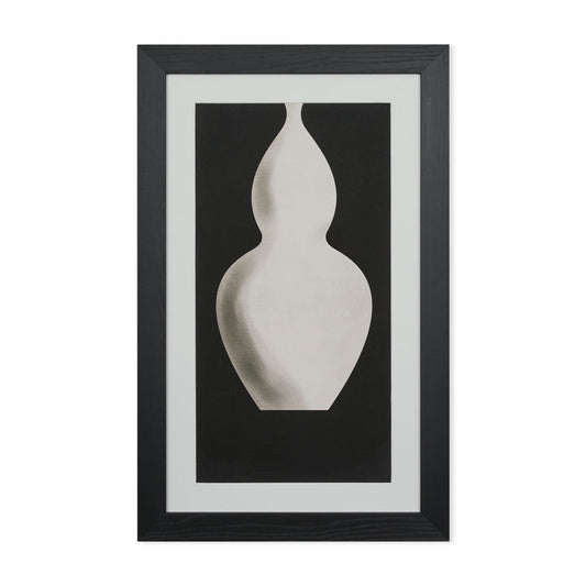 White vase painting
