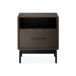 Linq - Walnut Wood Nightstand by BDI