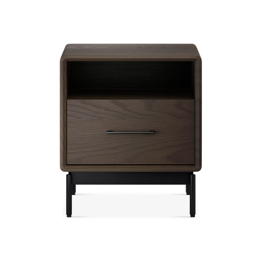 Linq - Walnut Wood Nightstand by BDI