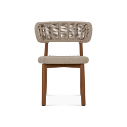 Lady - Chaise sans bras extérieure en corde
