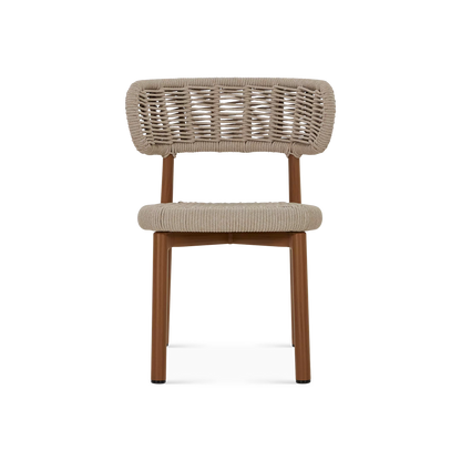 Lady - Chaise sans bras extérieure en corde