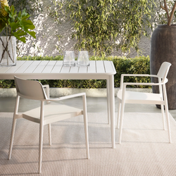 Chiclet - Outdoor Aluminium Chair Without Arms