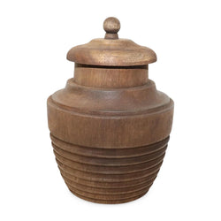 Mila II - handcrafted wooden jar with lid