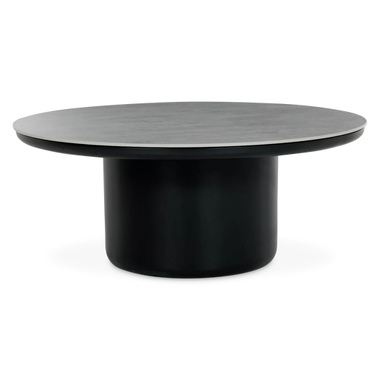 Stone Pedestal - Outdoor Ceramic Coffee Table