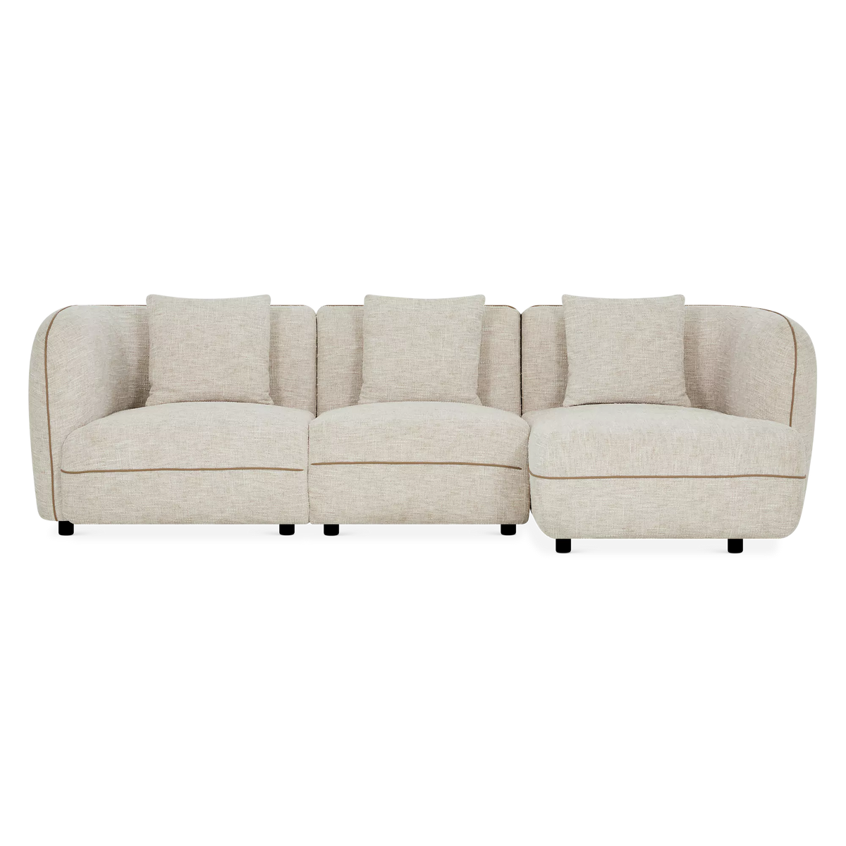 Iris - Fabric-Upholstered Sectional Sofa