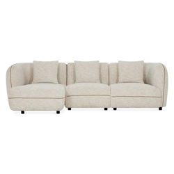 Iris - Fabric-Upholstered Sectional Sofa