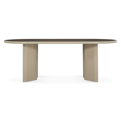 Tia - Modern Grey Lacquer Dining Table
