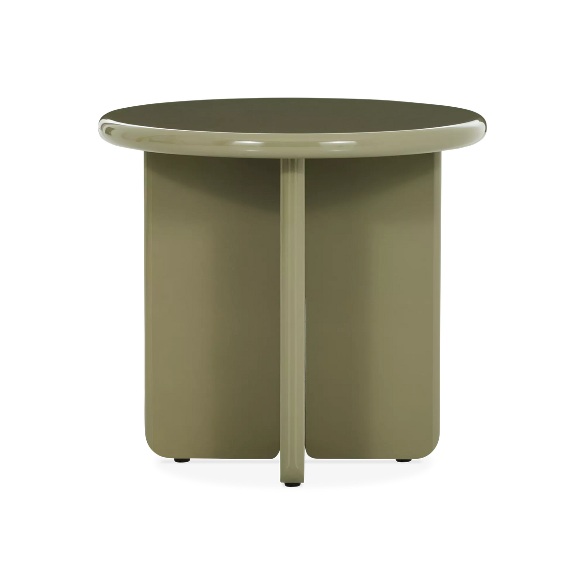 Pera - Modern Side Table in Green or Grey Lacquer