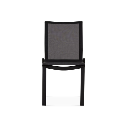 New Wave - Chaise sans bras extérieure en aluminium
