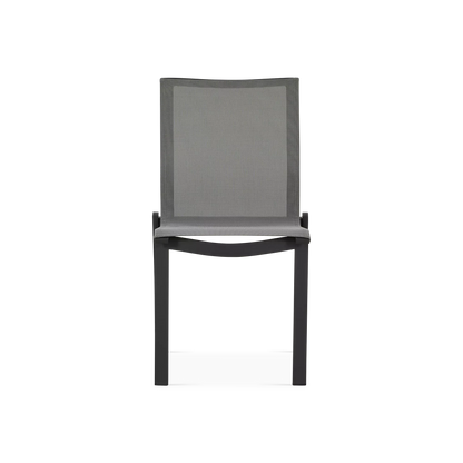 New Wave - Chaise sans bras extérieure en aluminium
