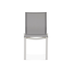 New Wave - Chaise sans bras extérieure en aluminium