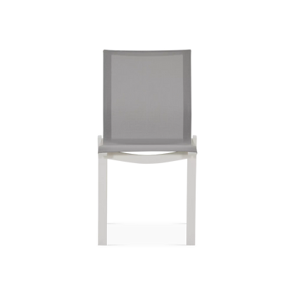 New Wave - Chaise sans bras extérieure en aluminium