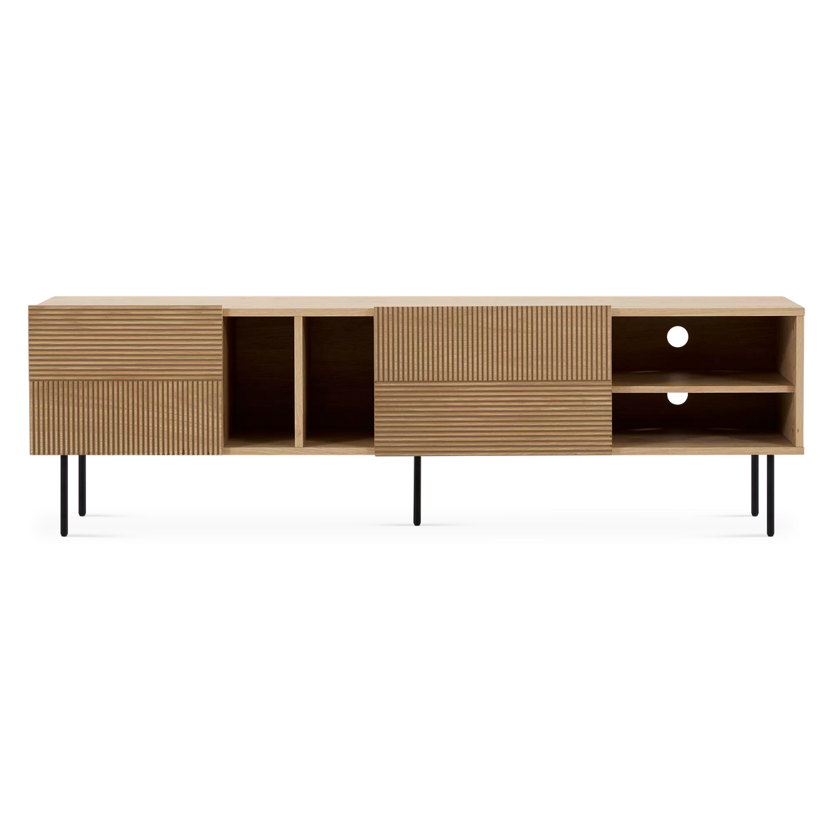 Cannelle - Modern Black Wood TV Stand
