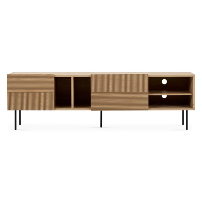Cannelle - Modern Black Wood TV Stand