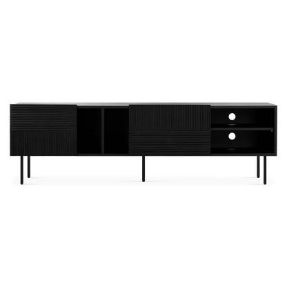Cannelle - Modern Black Wood TV Stand