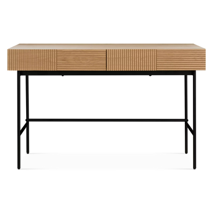 Cannelle - Natural or Black Oak Desk
