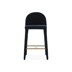 Oliver - Velvet and Gold Metal Stool