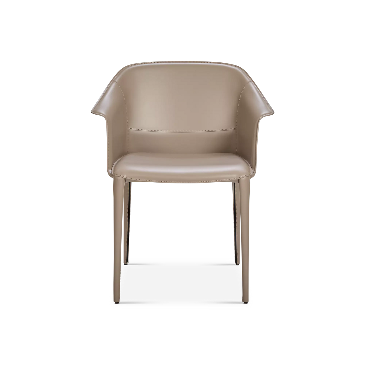 Zuleika - Chaise de salle à manger en cuir par Cattelan Italia