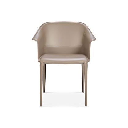 Zuleika - Chaise de salle à manger en cuir par Cattelan Italia