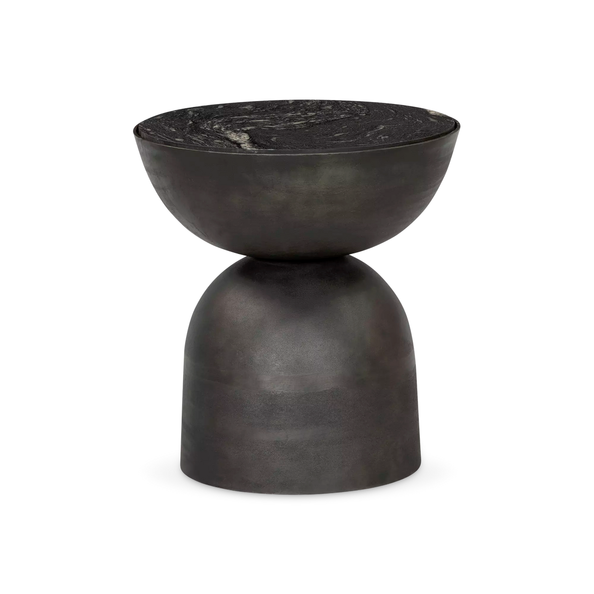 Corbett - Table d'appoint en marbre et aluminium par Four Hands