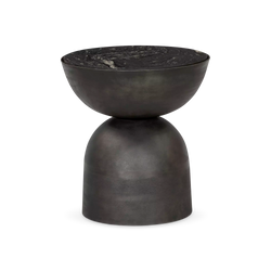 Corbett - Table d'appoint en marbre et aluminium par Four Hands