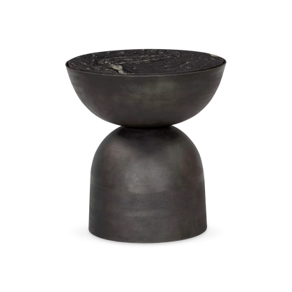 Corbett - Table d'appoint en marbre et aluminium par Four Hands