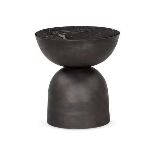 Corbett - Table d'appoint en marbre et aluminium par Four Hands