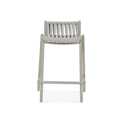 Réglisse - Tabouret hauteur comptoir extérieur en corde