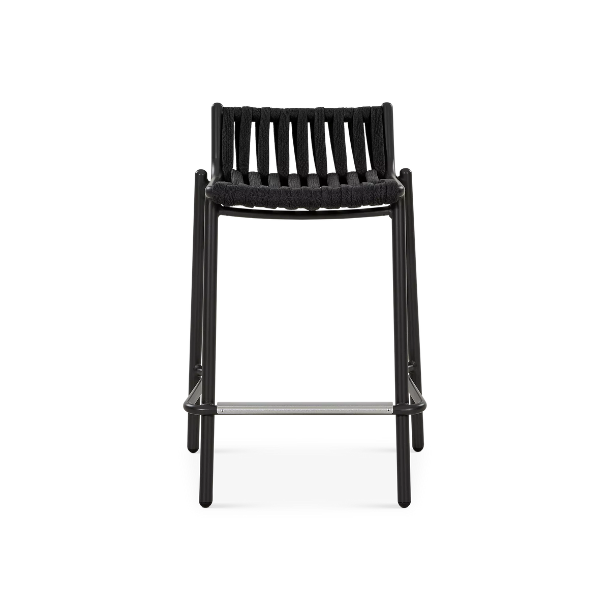 Réglisse - Tabouret hauteur comptoir extérieur en corde