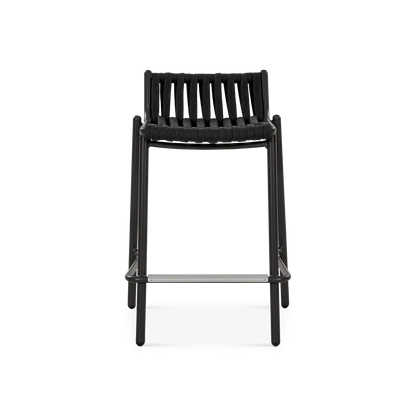 Réglisse - Tabouret hauteur comptoir extérieur en corde