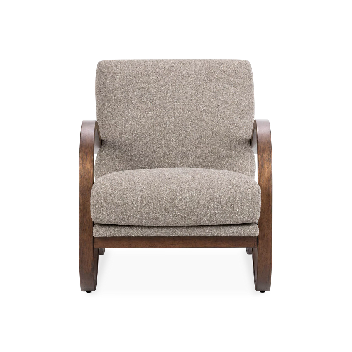 Paxon - Wood Veneer and Fabric Armchair by Four Hands | Maison Corbeil