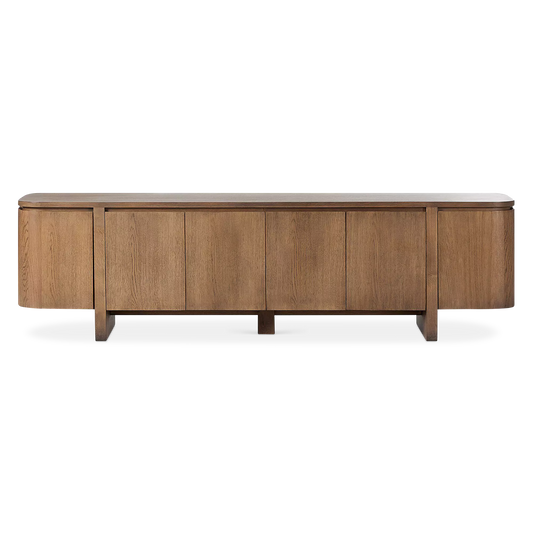 Elle - Oak Wood Media Console by Four Hands